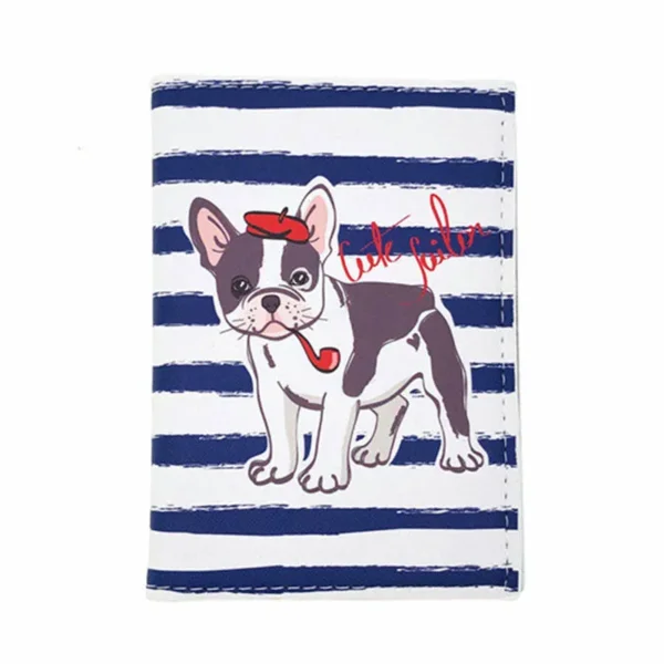 Porte passeport imprimé bouledogue – Image 5
