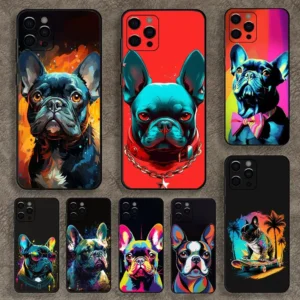 Coque iPhone bouledogue français