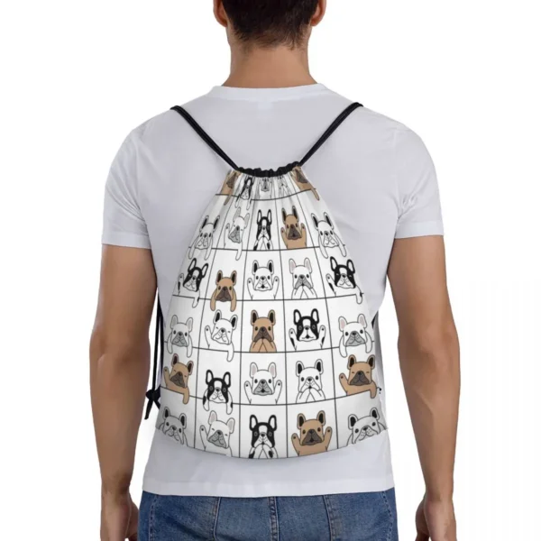 Sac à dos à cordon bouledogue – Image 3