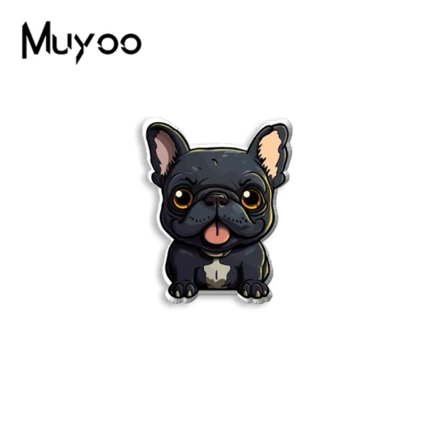 Broche bouledogue français rigolote – Image 4