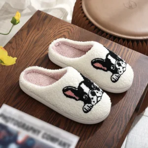 Chaussons bouledogue tout doux