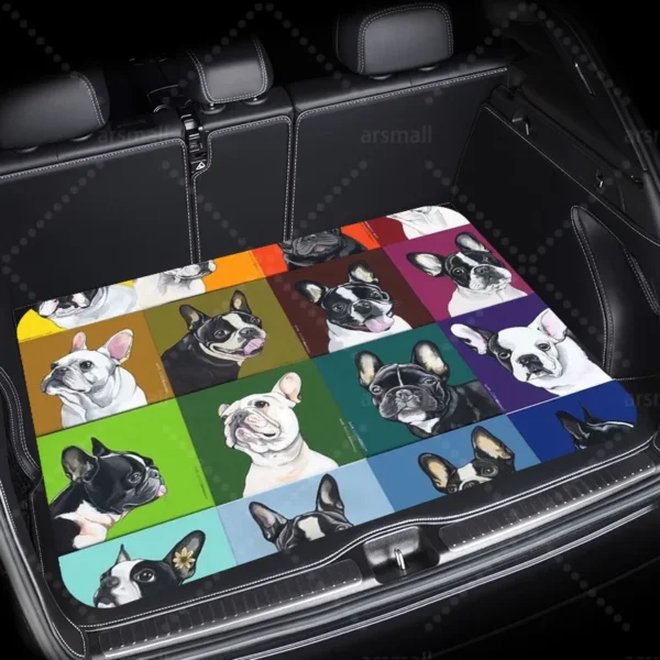 Tapis de coffre universel bouledogue français