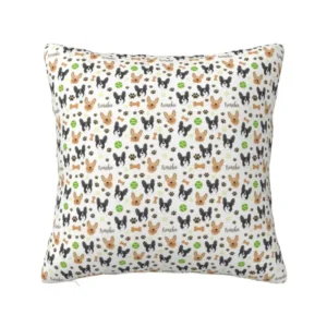 Housse de coussin bouledogue
