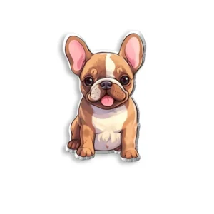 Broche bouledogue français rigolote