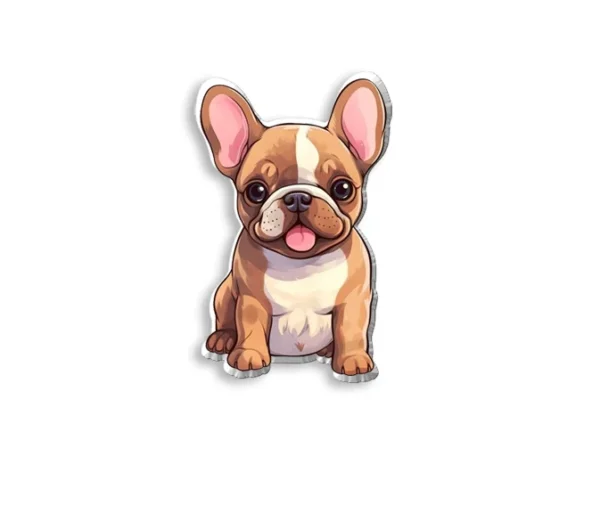 Broche bouledogue français rigolote