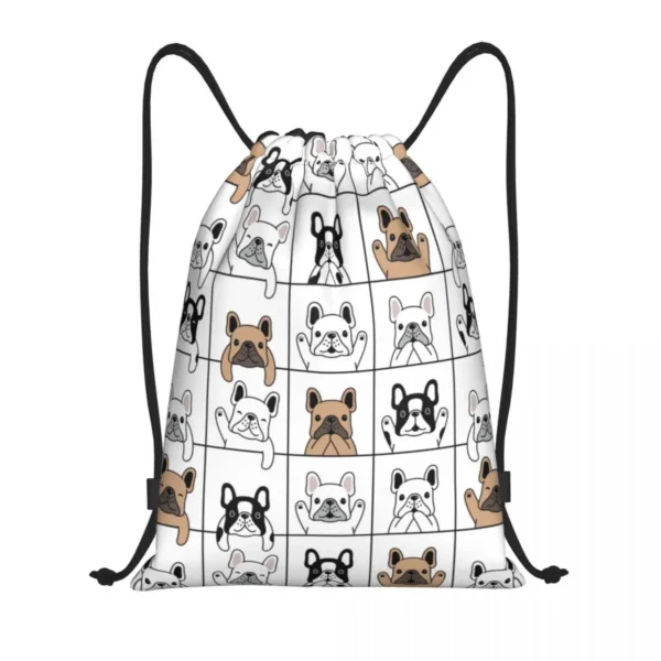 Sac à dos à cordon bouledogue