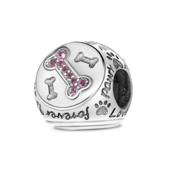 Charm chien argenté pour bracelet – Image 7