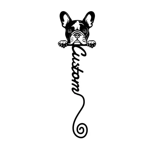 Marque-page personnalisé bouledogue français – Image 2