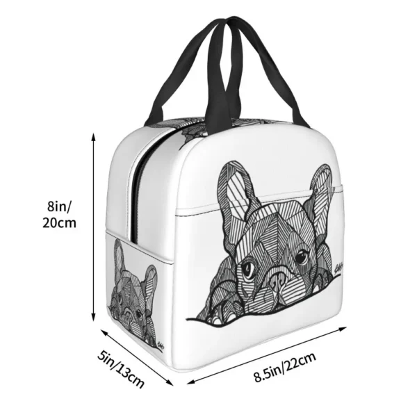 Sac repas isotherme "black and white" – Image 3