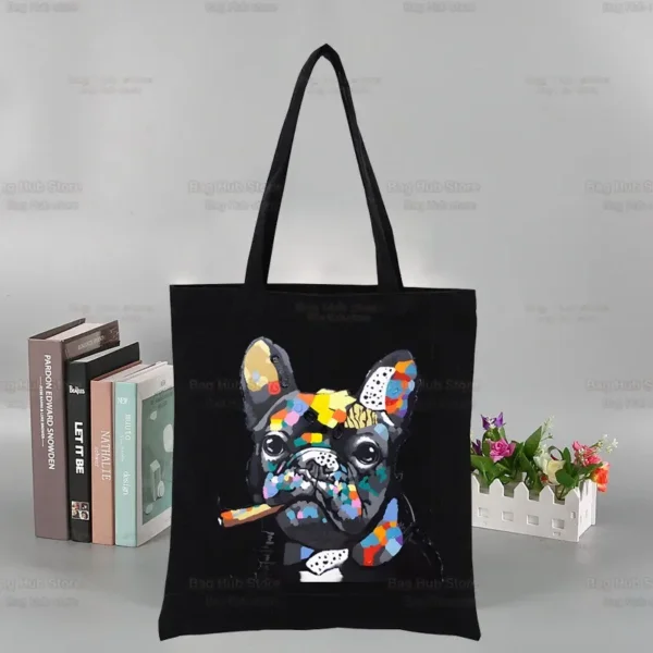Tote bag bouledogue kawaii – Image 3
