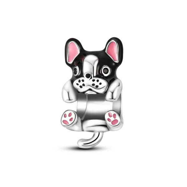 Charm chien argenté pour bracelet – Image 5