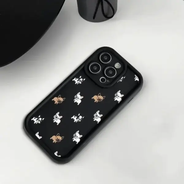 Coque iPhone bouledogue français