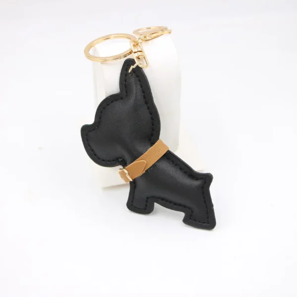 Porte-clés bouledogue – Simili cuir tendance – Image 6