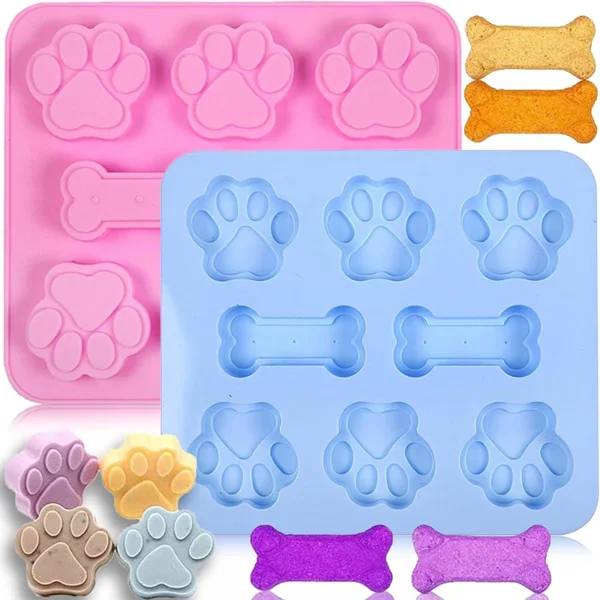 Moule silicone empreintes et os de chien – Image 2